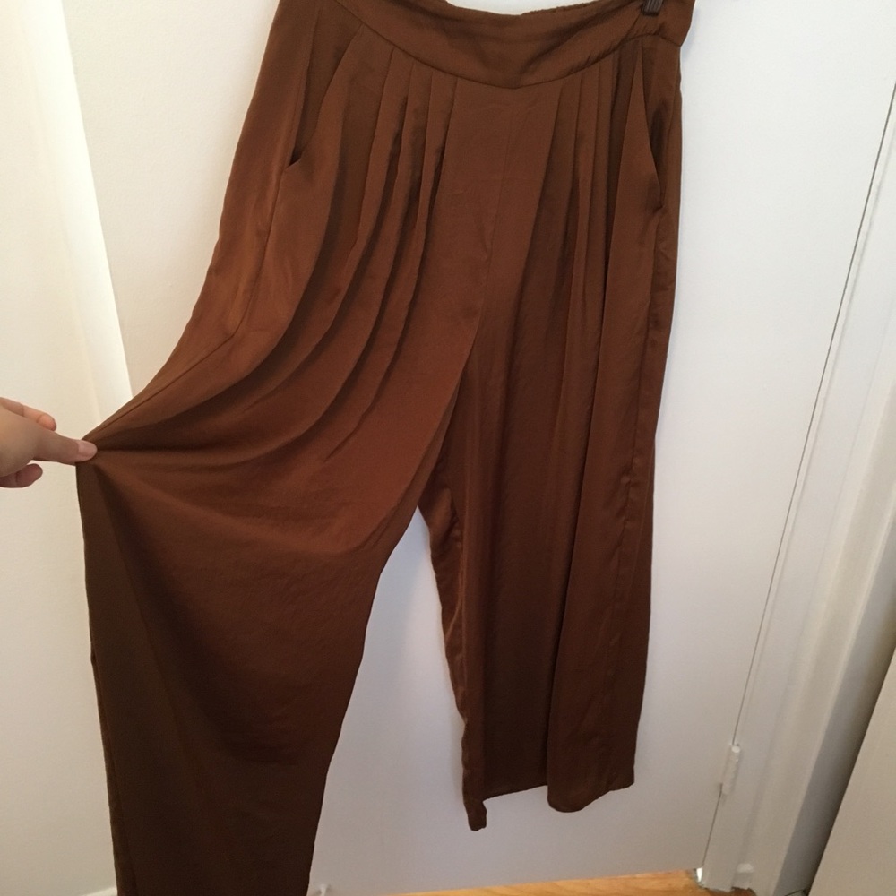 Satin Wide Leg Pants